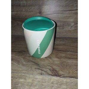 Starbucks Holiday 2022, 8oz Ceramic Tumbler w/ Swivel Close Lid